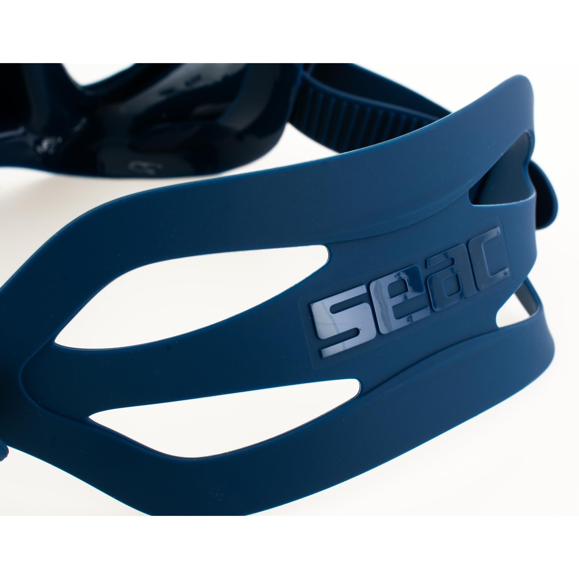 SEAC X-Frame - Rahmenlose Silikon-Tauchmaske mit einzelner gehärteter Glaslinse | Klare Sicht und Stabilität unter Wasser, geringes Volumen | Zum Tauchen und Schnorcheln - Made in Italy
