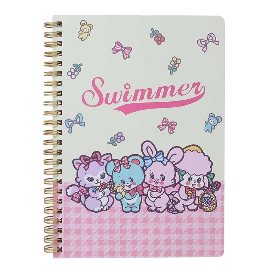 SWIMMER ユニコーン柄 A5２冊　Ｂ７１冊 SWIMMER ユニコーン柄 A52冊 B71冊 Girl Swim Suit - Purple