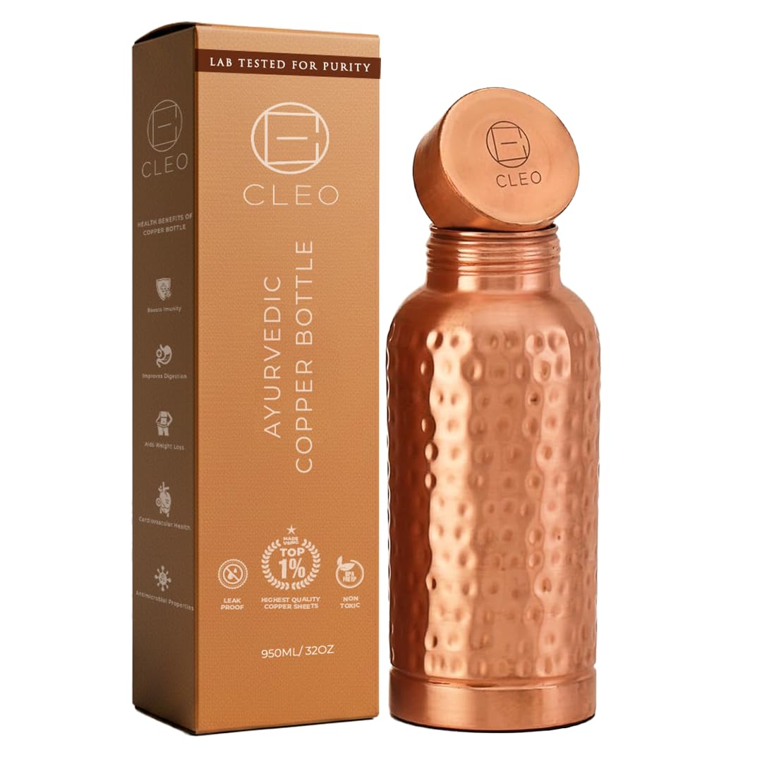 Amazon.com: AVA DESIGNZ Copper Water Bottle for Drinking, 500ml