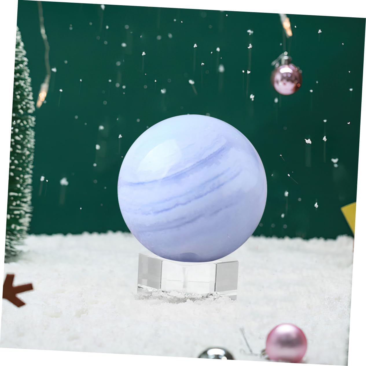 Ciieeo Crystal Ball Stand Xmas Crystal Display Base for Ornaments