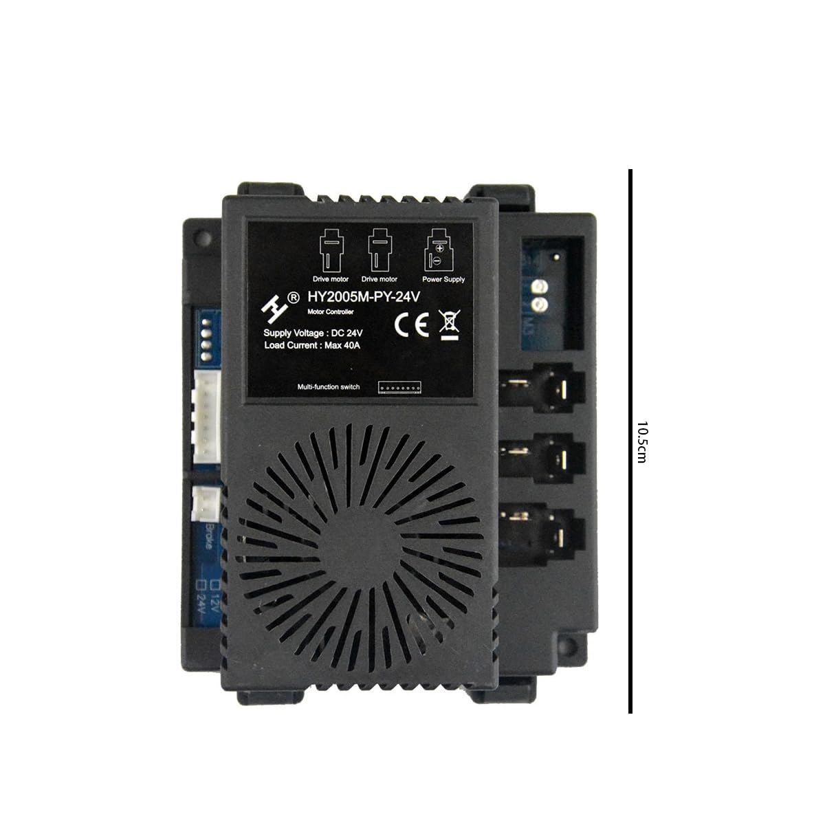 Sylen HY2005M-PY-24V sterownik pojazdu elektrycznego, silnik i odbiornik zdalnego sterowania do samochodu elektrycznego, wejście 24 V, nośność 40 A
