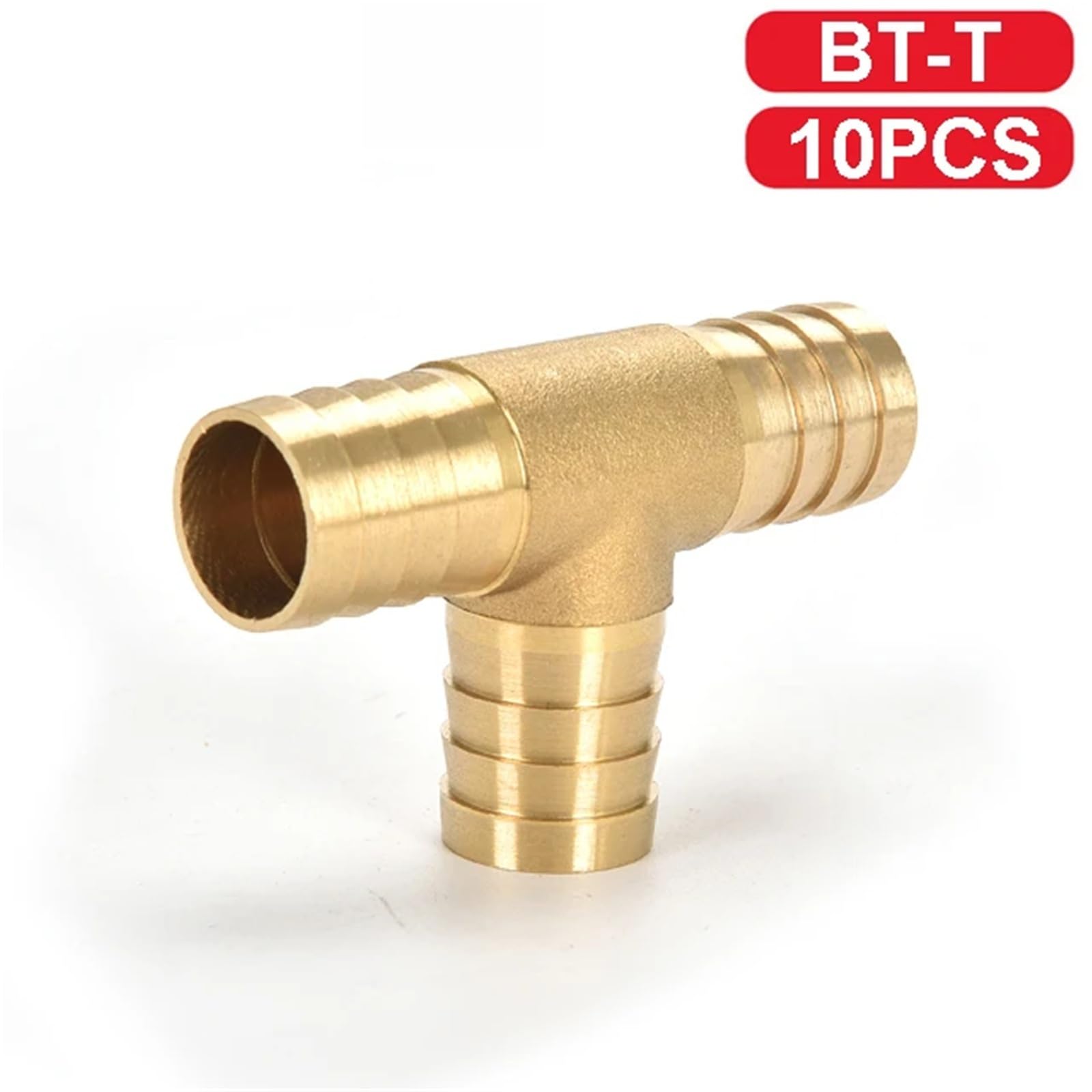 Złączki Złącze Miedziana Pagoda Paliwo Woda Rura Mosiężna Rura Łącznik Adapter Do 4mm 5 6 8 10 12 T-3-drożny 10 Sztuk (OD 6 MM_INNY)