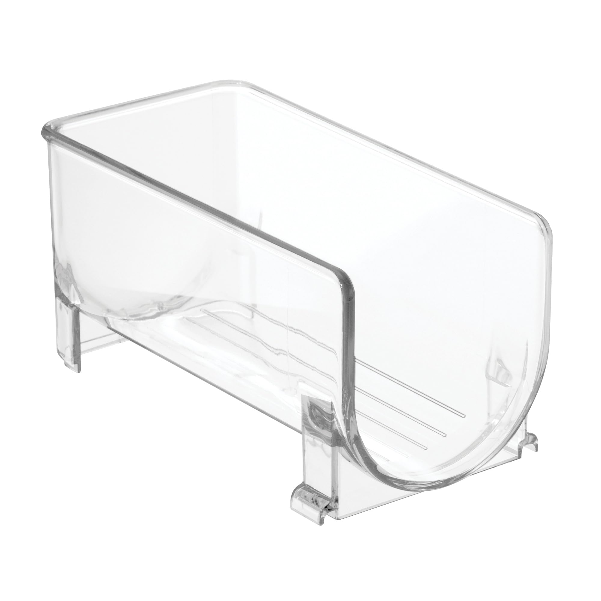 InterDesign iDesign Stapelbarer Flaschenhalter, 4er-Set, transparent | Für Wasser- oder Weinflaschen