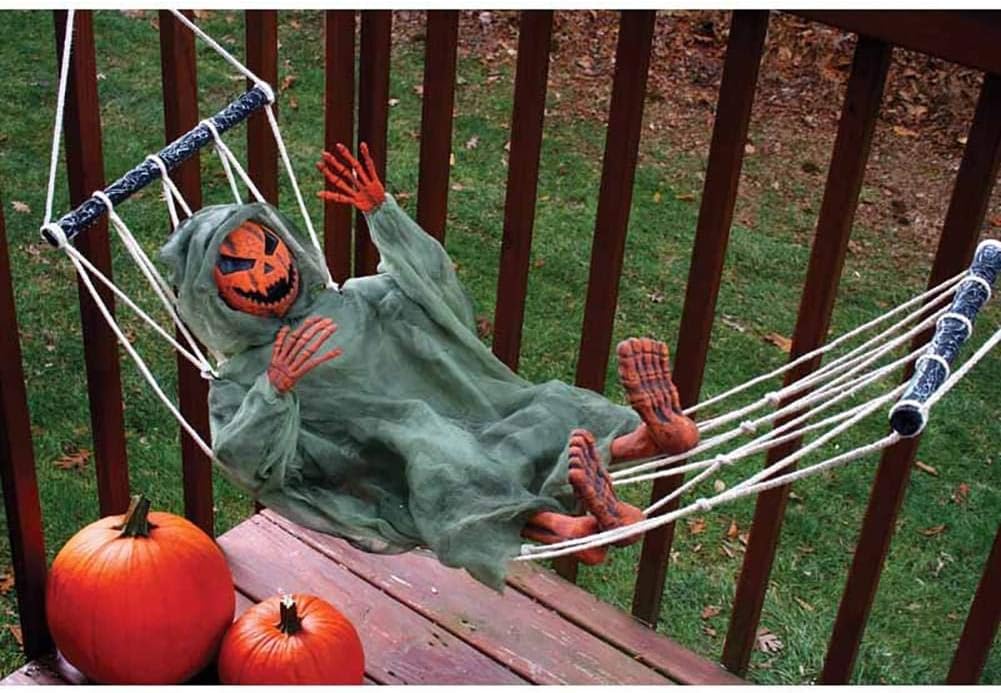 Pumpkin Lazy Bones in Hammock