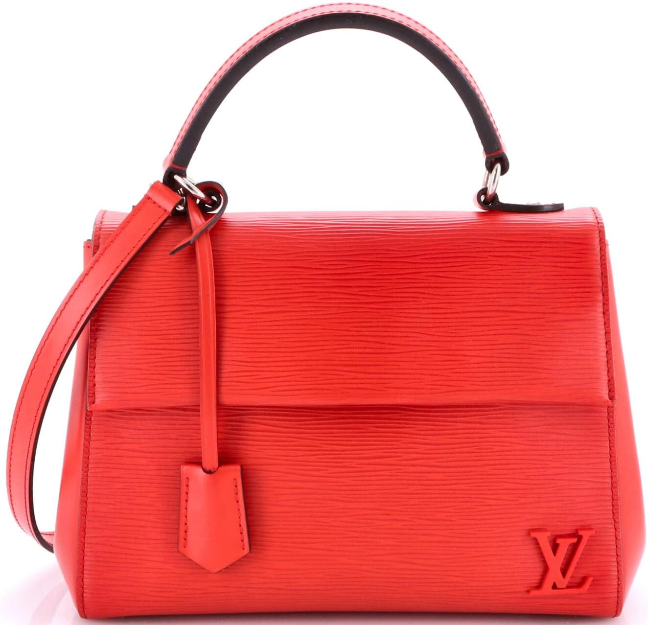 Pre-Loved Cluny Top Handle Bag Epi Leather BB, Red