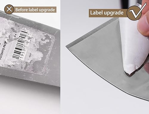 Miniatura 10 de ROLLINGDOG Cuchillo de masilla rígida de 1.5 pulgadas, herramienta raspadora de pintura de cincel de acero inoxidable para pelar papel tapiz