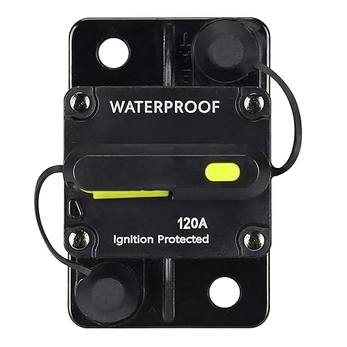 Miniatura 8 de Disyuntor de 60 amperios, con reinicio manual, 12 V-48 V CC, para motores de arrastre marinos, barco, ATV, protección de potencia manual y