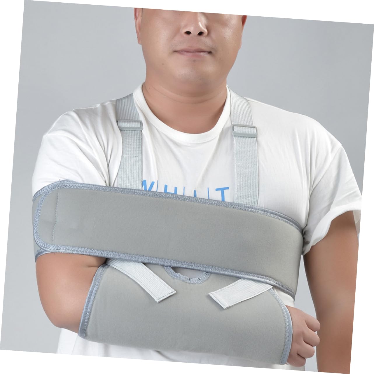 NULYLU Shoulder Elbow Support Brace 1pc Sling for Broken Arm Adjustable Length Breathable Material