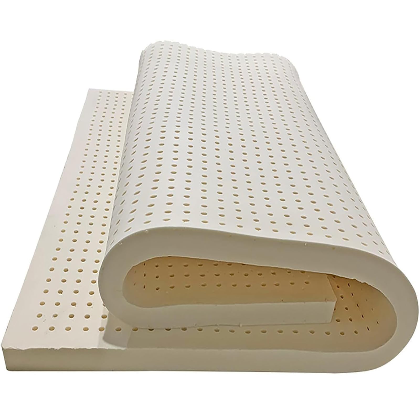 Surmatelas en latex naturel 120x190 mousse mémoire de forme respirante OrgaSleep