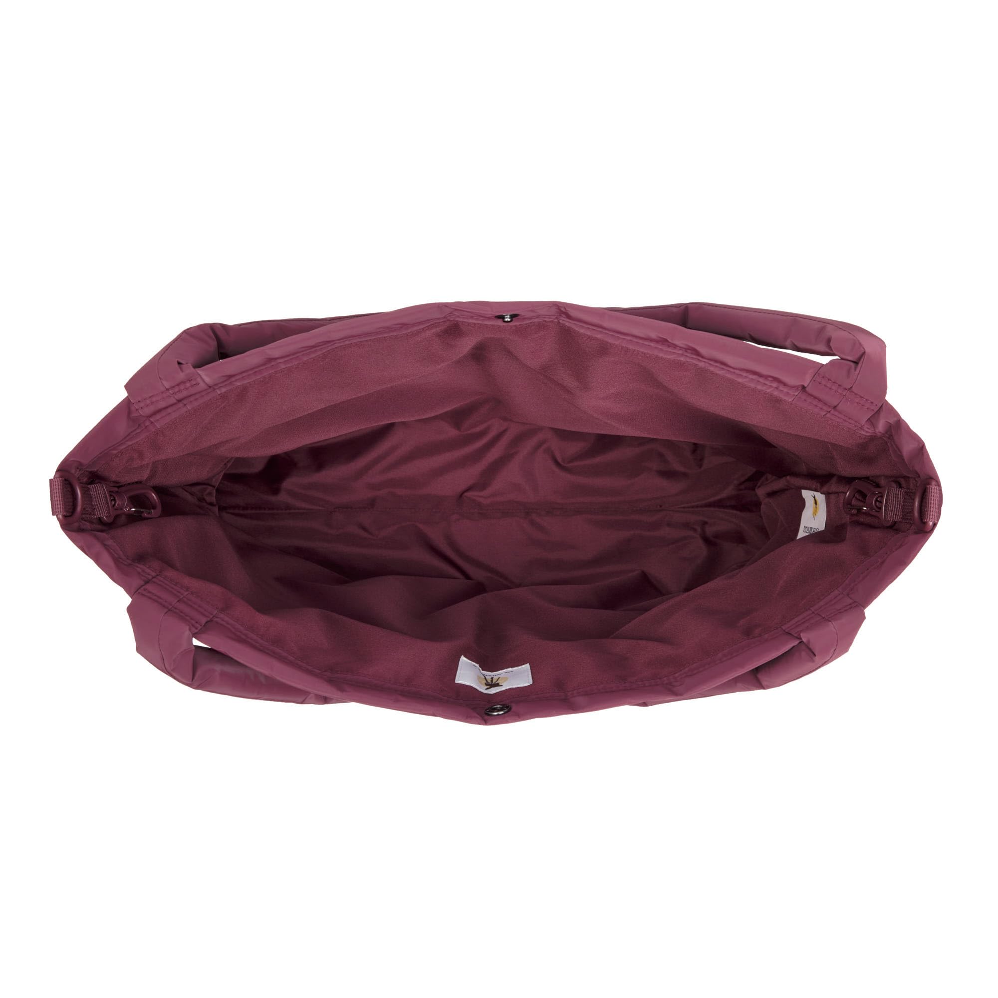 LÄSSIG Borsa fasciatoio shopper con attacco per carrozzina/Casual MIX Shopper deep red