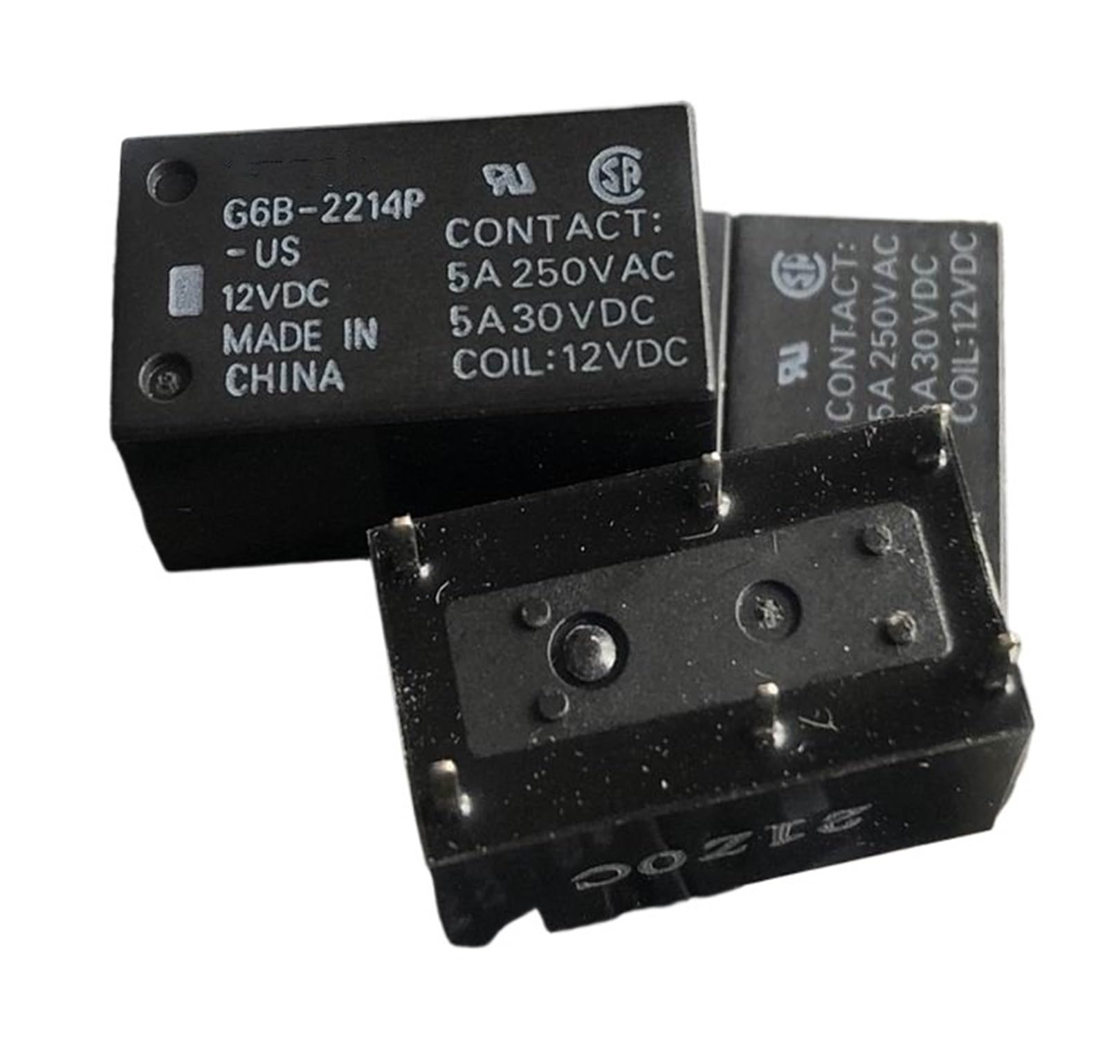 Relais G6B-2214P-US 12VDC 6 broches pour circuit imprimé