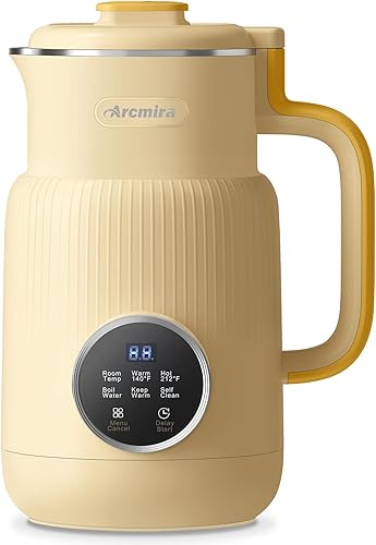 Máquina automática de leche de nueces, 20 onzas de almendras caseras, avena, soja, bebidas a base de plantas y sin lácteos, fabricante de almendras
