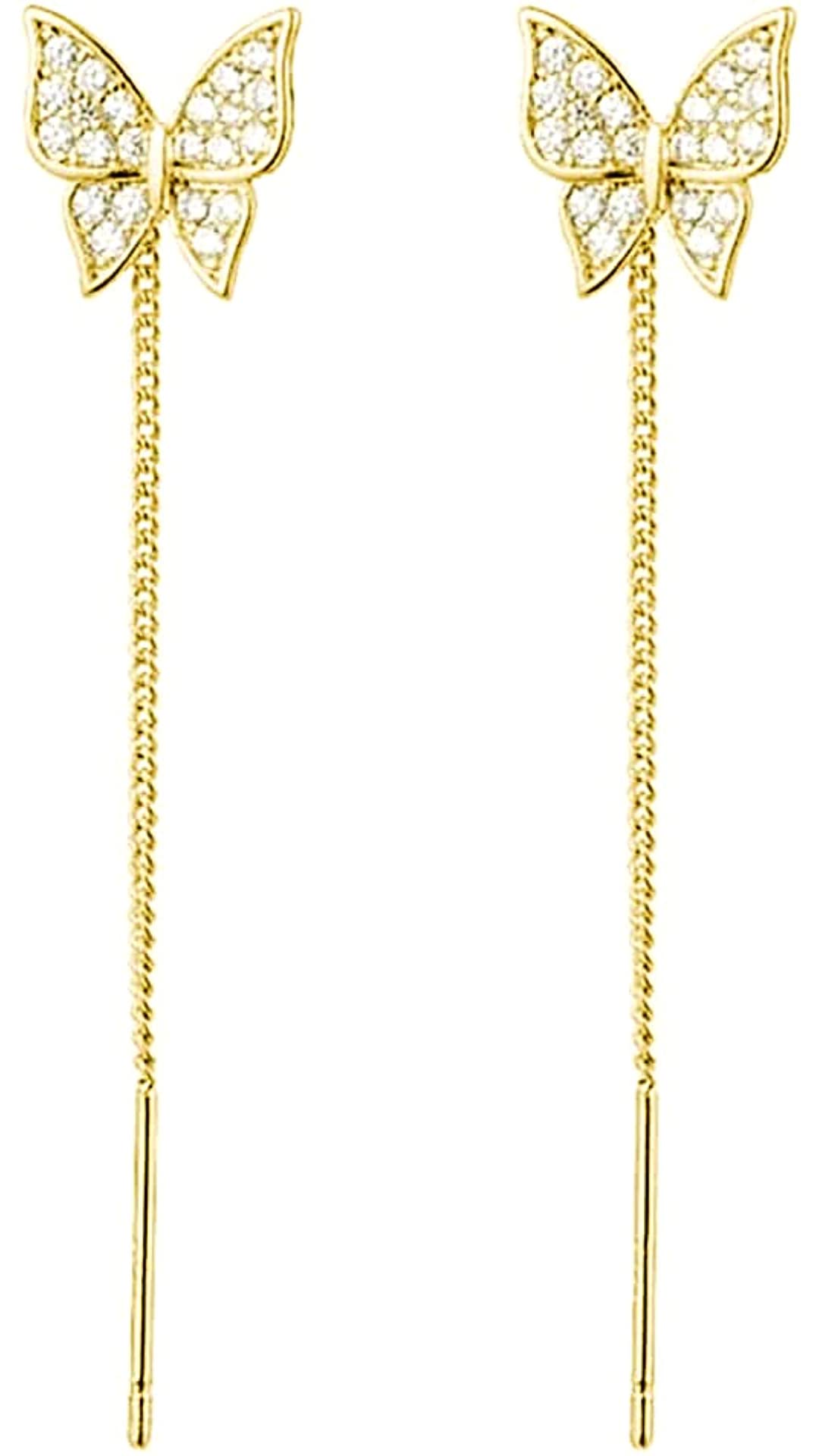 Arjaan VanityButterfly Dangle Earrings for Women, Girls