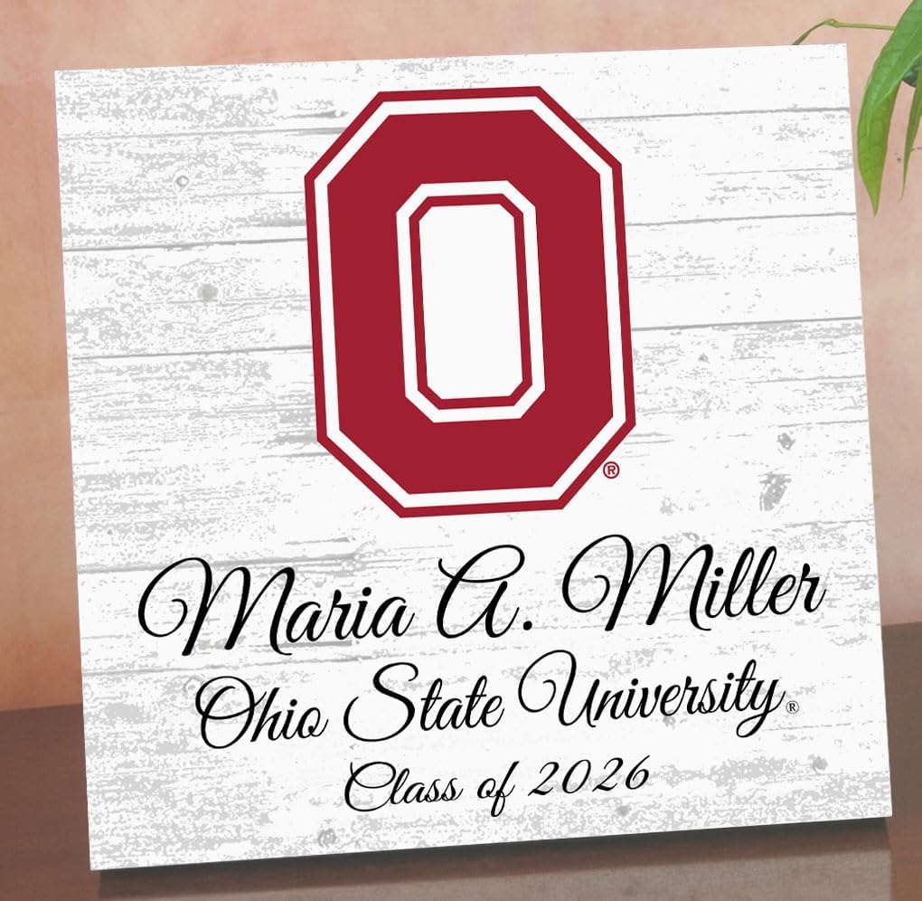 Ohio State Class Year Plaque with Name - Personalized