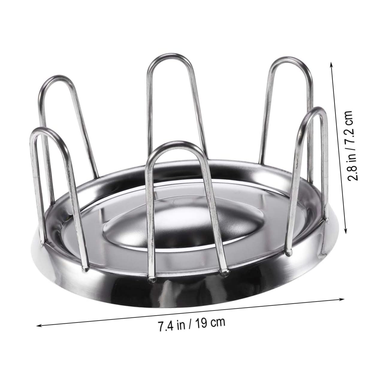 minkissy Comedero Diámetro Adecuado Acero Inoxidable para Tortugas Borde Liso y Forma Redonda Tazón Saludable para Reptiles en Terrario para Comida de Tortugas
