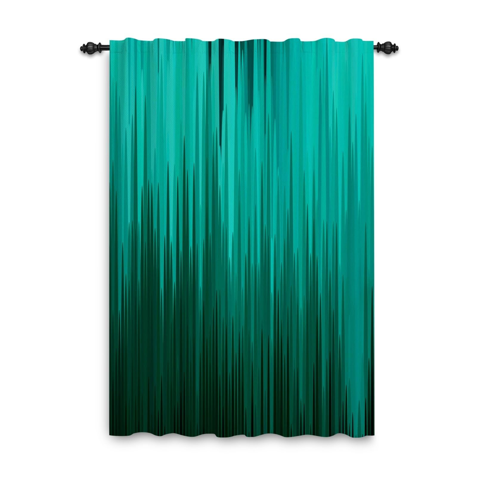 Rideaux de fenêtre anti vis-à-vis vert dégradé pour garder votre intérieur secret