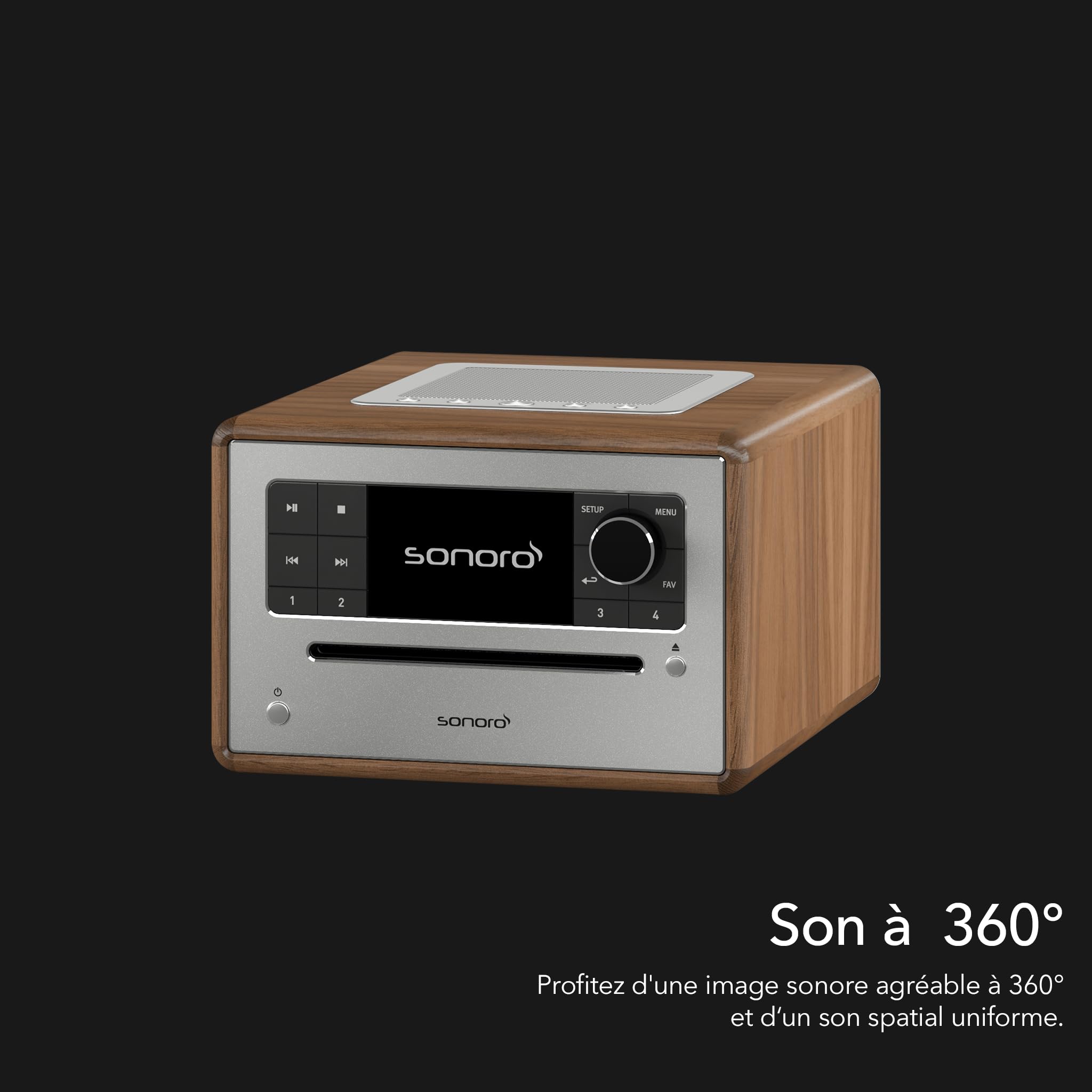 Chaîne Hi Fi Sonoro Elite Noyer