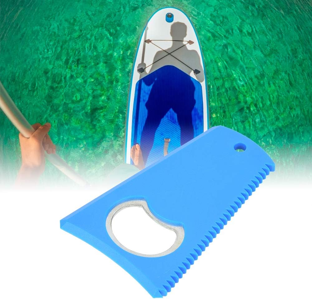 Keenso Portable Surfboard Wax Comb Remover, Quality Surf Board Cleaning Tool with Keychain Hole