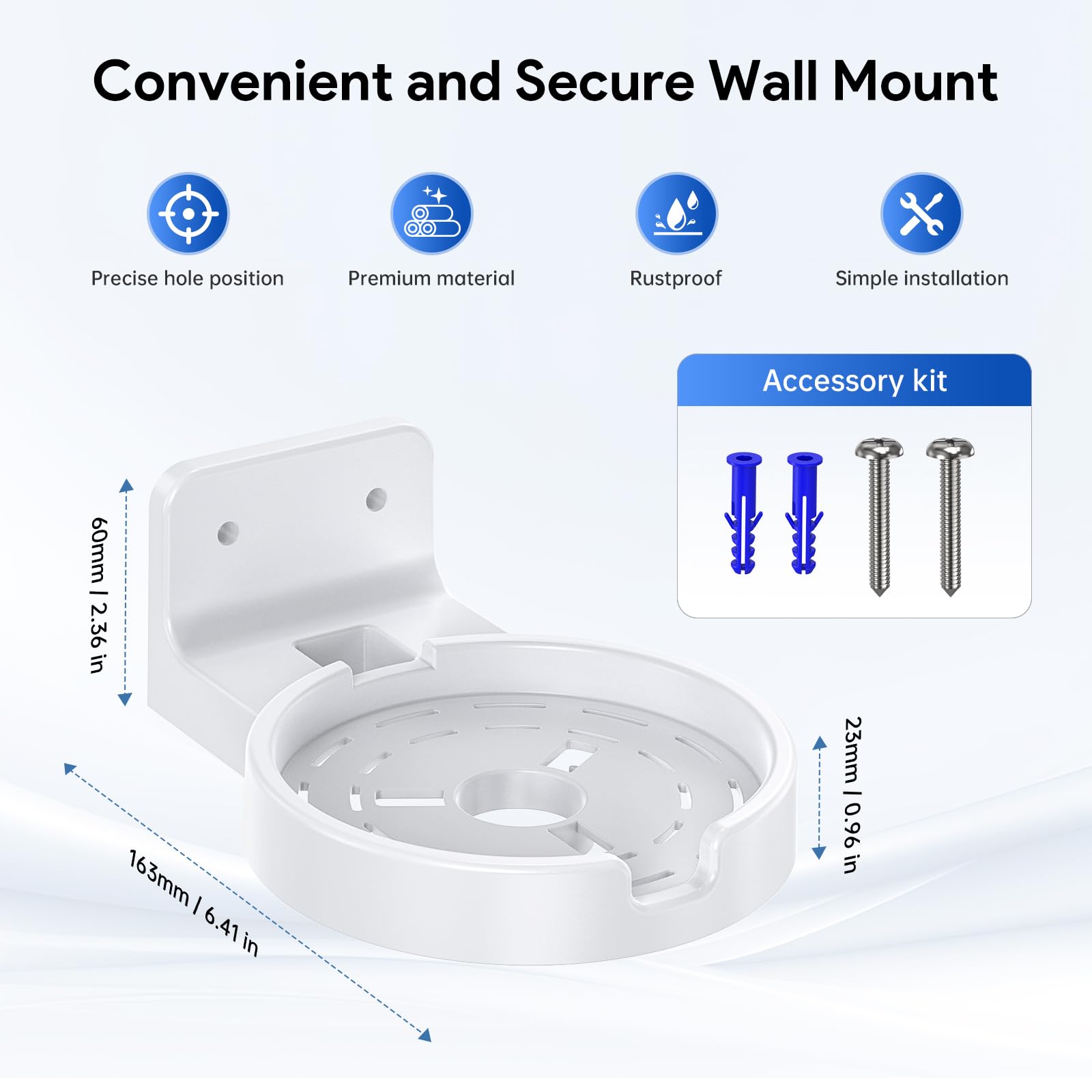 XLTTYWL® Uchwyt Ścienny do TP-Link Deco WiFi 7 & 6E (2 Sztuki) | Dla Deco BE63/BE65/BE67/BE68/BE10000/BE11000/BE9300/BE14000, Wytrzymały ABS+PC. Bezpieczny i stylowy design do domu/biura