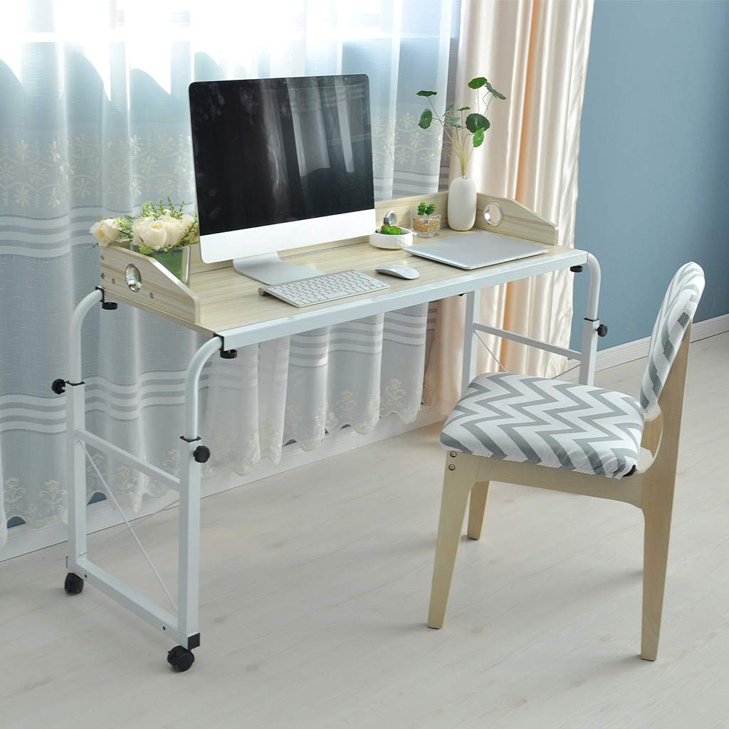 Buy Overbed Table with Wheels Mobile Height Adjustable Bed Desk
