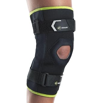 DonJoy Performance Bionic Comfort Hinged Knee Brace for Meniscus Injury & Sprained Ligaments - Wrap-Around Style Brace for Athletes and Active Users, Small/Medium