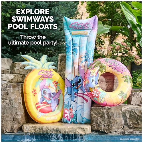 Image of SwimWays Disney Stitch Swim Tube Pool Float for Ages 14+