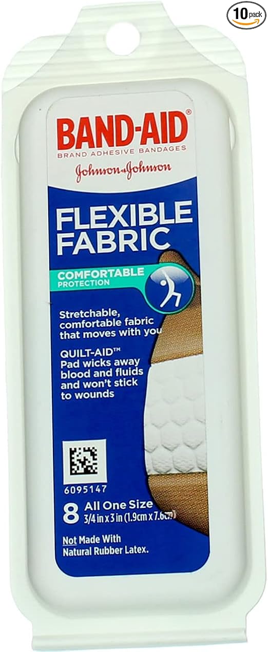 Band-Aid Clear Travel Pack 8 Count, Pack of 10