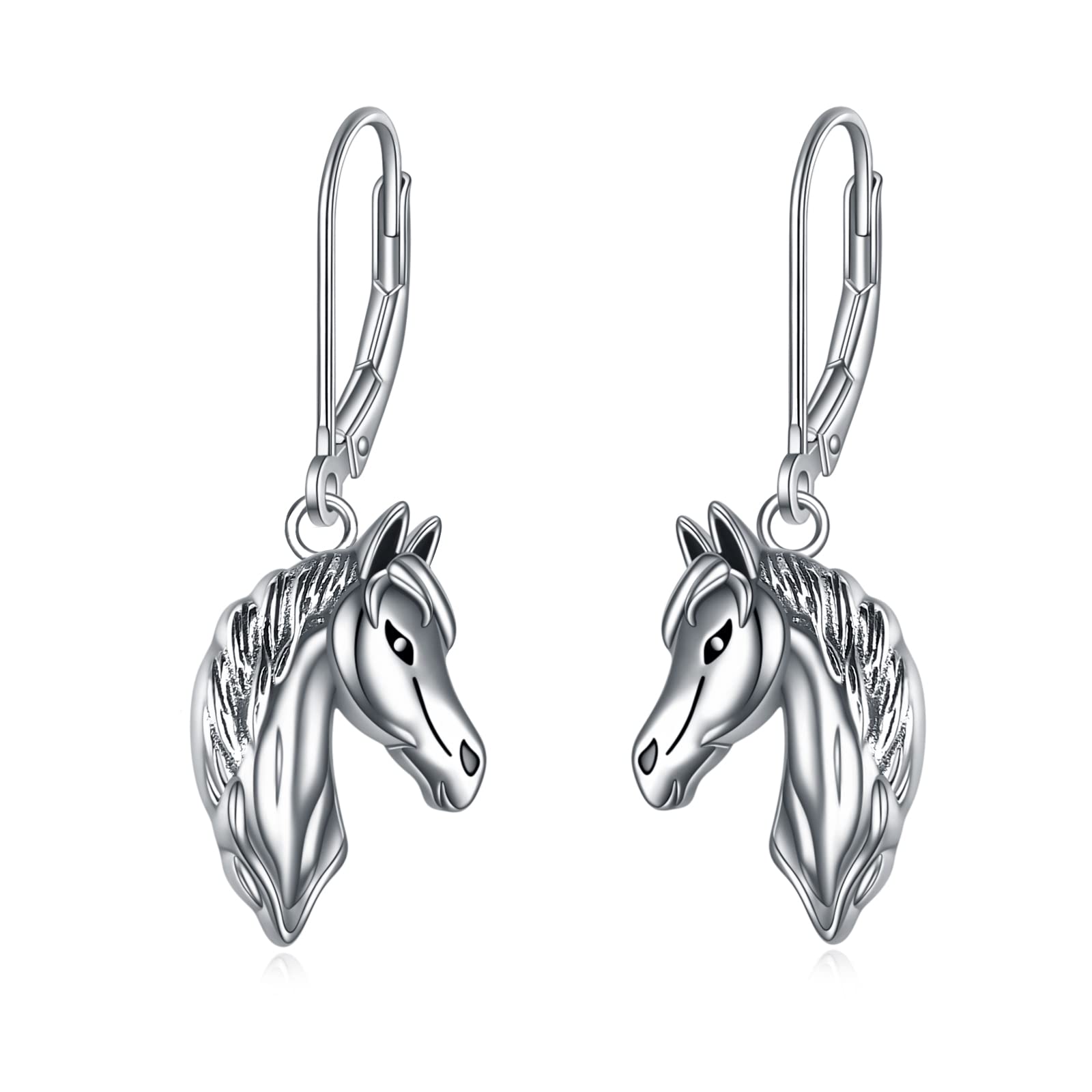 POPLYKE Orecchini da baseball da donna, in argento Sterling, da