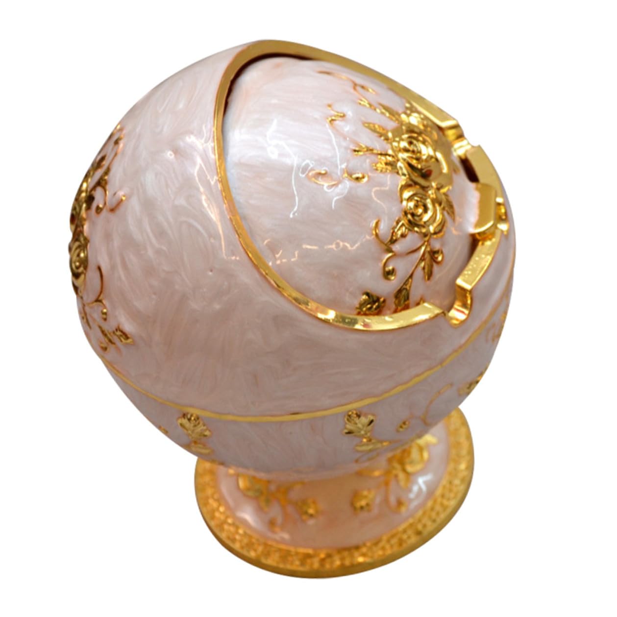 Cendrier en alliage doré de luxe Housoutil au design rétro unique