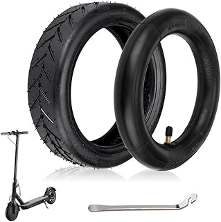 8 1/2 Electric Scooter Tyre, 8.5 Inch Electric Scooter Rubber Tires with Metal Crowbar Replacement Inner and Outer Tires for Mijia M365 and 8.5 Inch Universal Inflatable Tires