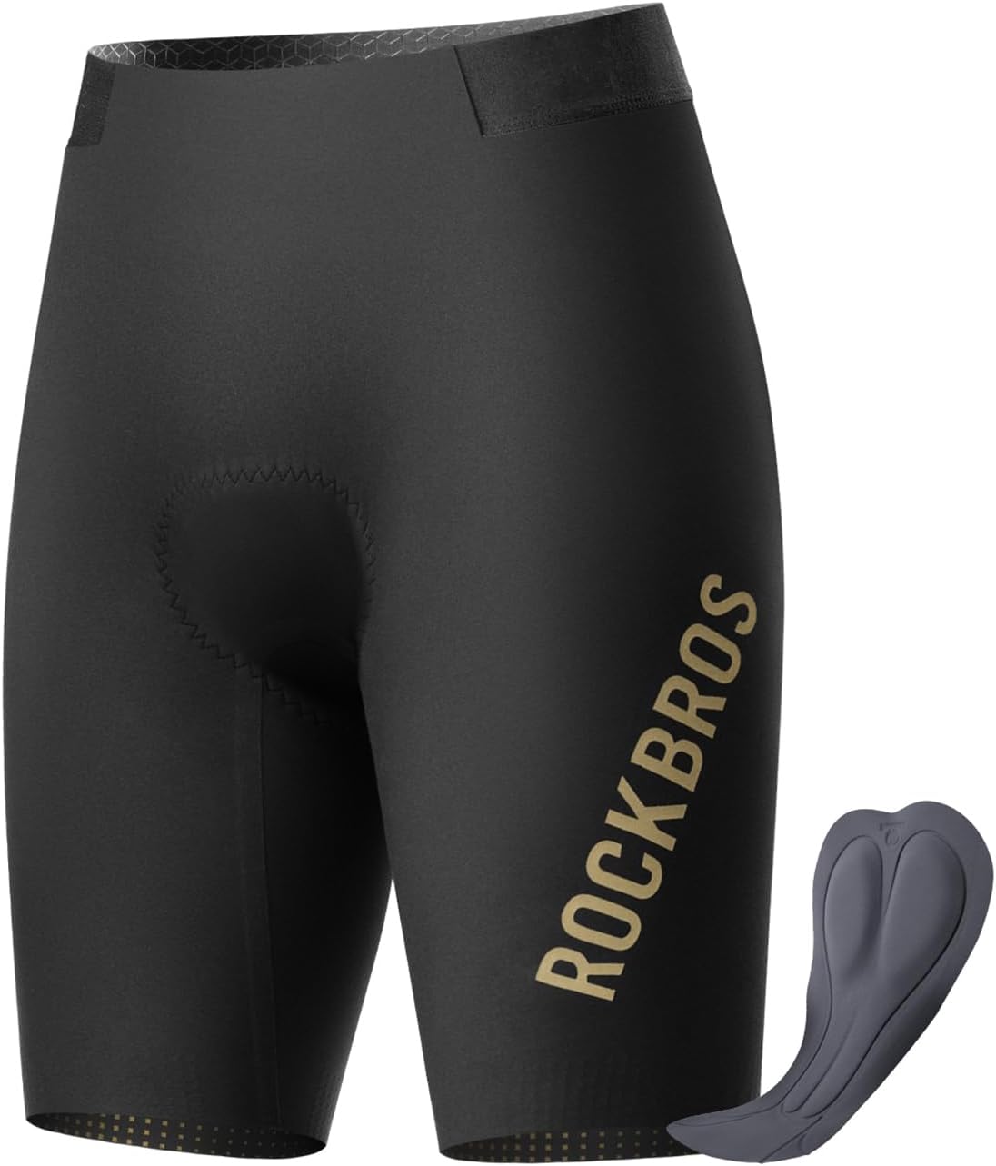 ROCKBROS Men’s Bike Shorts with Padded Cycling Road Biking Riding Breathable Shorts Tight for Men