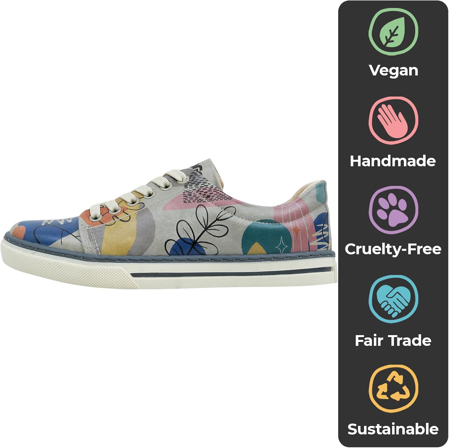 DOGO Vegan Leather Sneakers for Women - Handmade and Unique Fashion Sneakers for Women