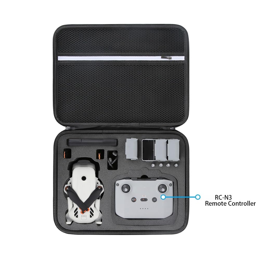 Lito X1 Custodia da trasporto, custodia rigida portatile per DJI Lito X1 Fly More Combo, telecomando RC2 o RCN3, batteria e accessori per cavi, Nero , Custodia