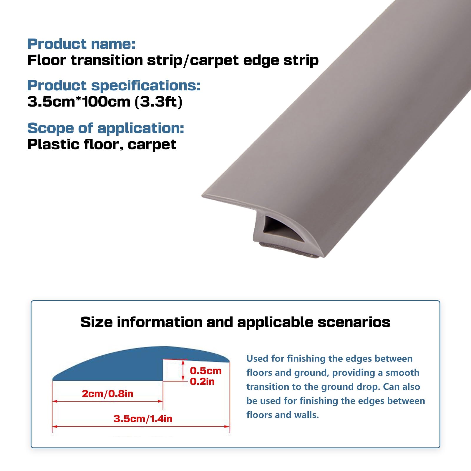 Tiras autoadhesivas de PVC de 3.3 pies para alfombras y cubiertas de suelo para superficies irregulares de hasta 5 mm, solución de tratamiento de suelos color rojo vino