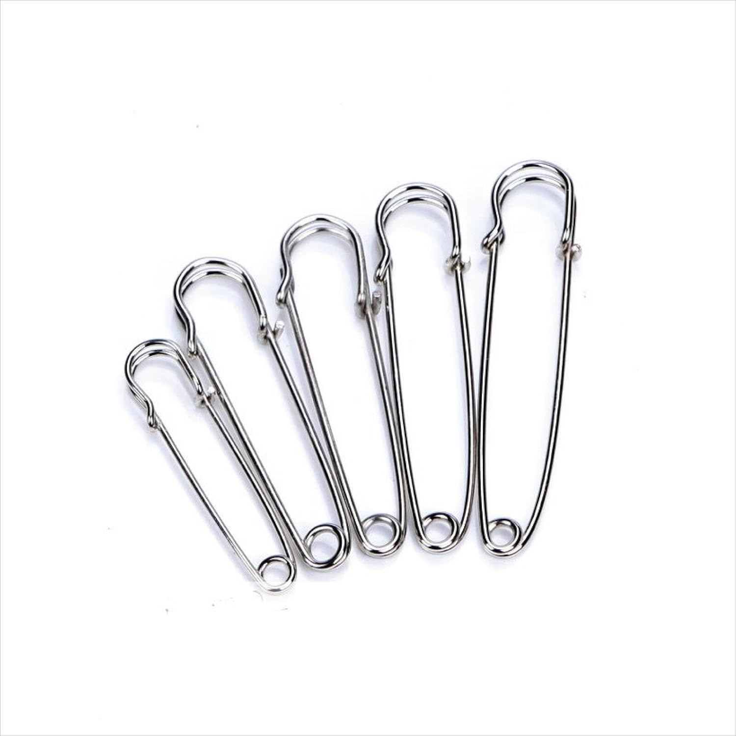 50 Large Safety pins for Heavy Duty Work Applications. for Cloth, Carpets, Rugs, Fashion, Sewing, Quilting, Blankets, Laundry, Upholstery, and Craft. Size: ~4"