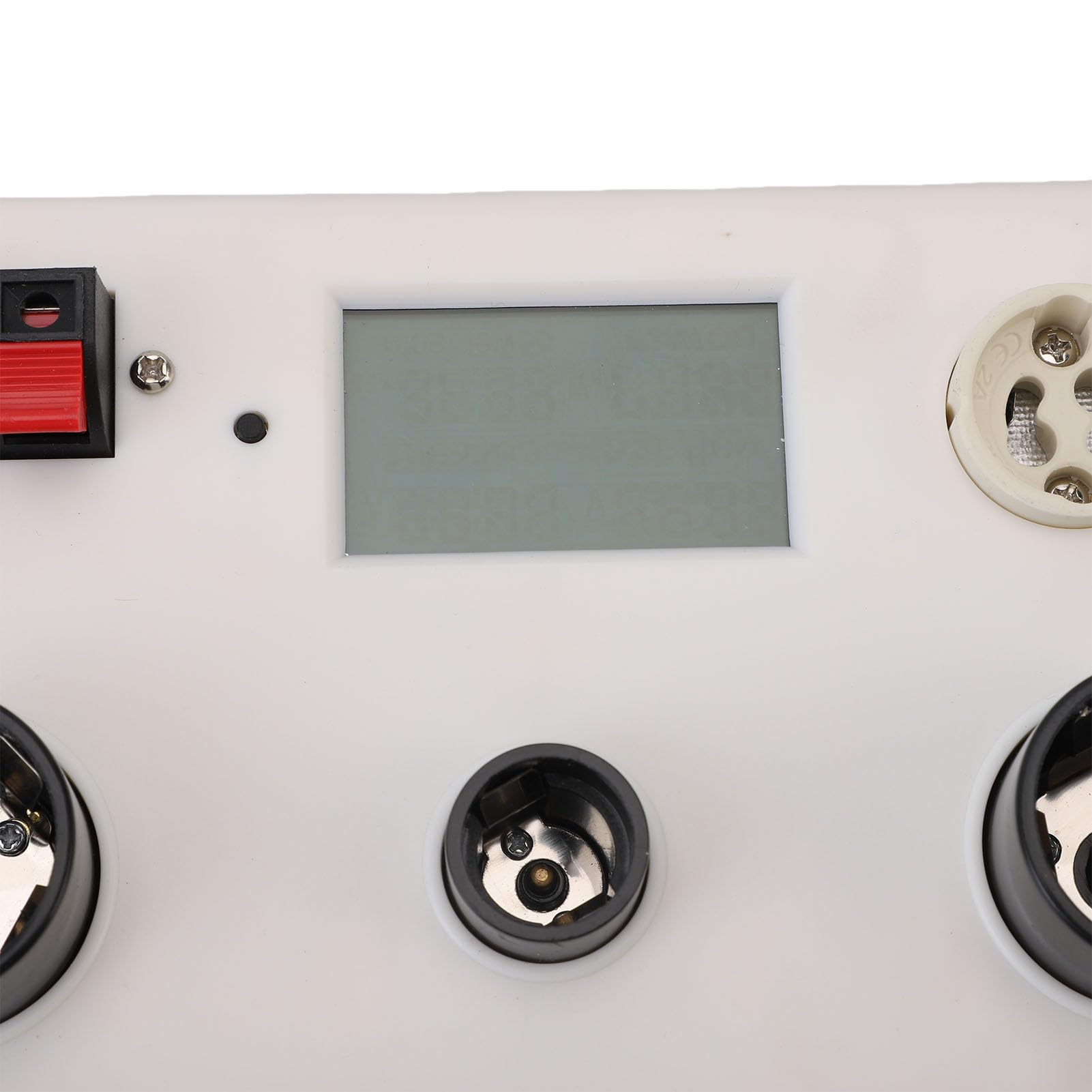 FTVOGUE Tester di Potenza della Lampadina a LED, Tester PF di Potenza di Tensione di Corrente Multifunzionale per E27 E14 GU10 Spina a 2 Poli con Doppio Interruttore di Controllo (Spina UE 85-265 V)