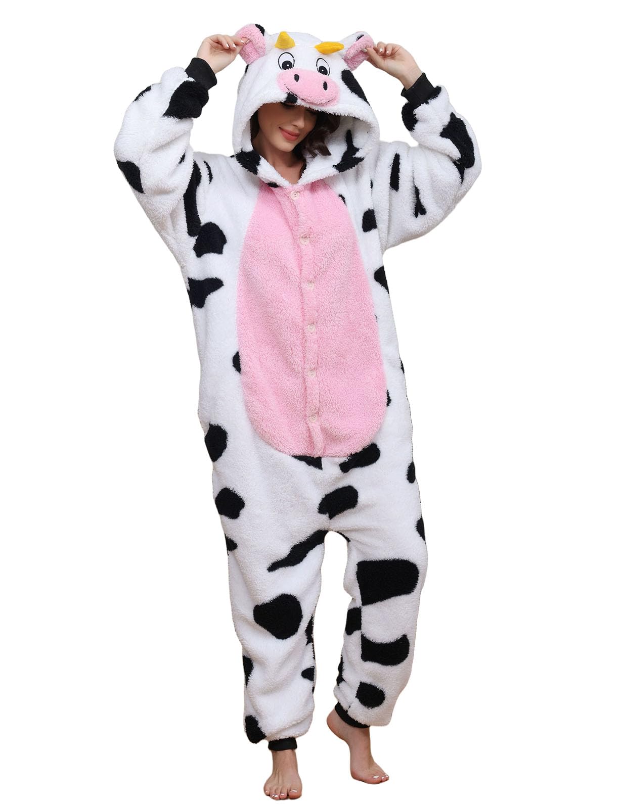 Xinlong Panda Pigiama Intero Inverno Animali Costume Cosplay Halloween Carnevale Donna Adulto Party Jumpsuit Pajama Camicie da Notte Monopezzo Unisex