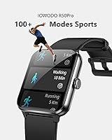 Vista 5 de Smart Watch,1.85'' HD Smartwatch for Men Women(Answer/Make Call), Fitness Watch with Heart Rate/Sleep/Spo2/IP68 Waterproof/100+ Sports Modes