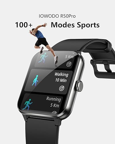 Miniatura 5 de Reloj inteligente, reloj inteligente HD de 1.85 pulgadas para hombres y mujeres (respuestahacer llamadas), reloj de fitness con frecuencia