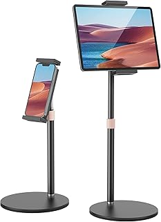 HOLD UP Tablet Stand Holder, Adjustable Height Tablet & Phone Stand for Desk, 360° Rotating Aluminum Metal Tablet Stand Mo Price In India