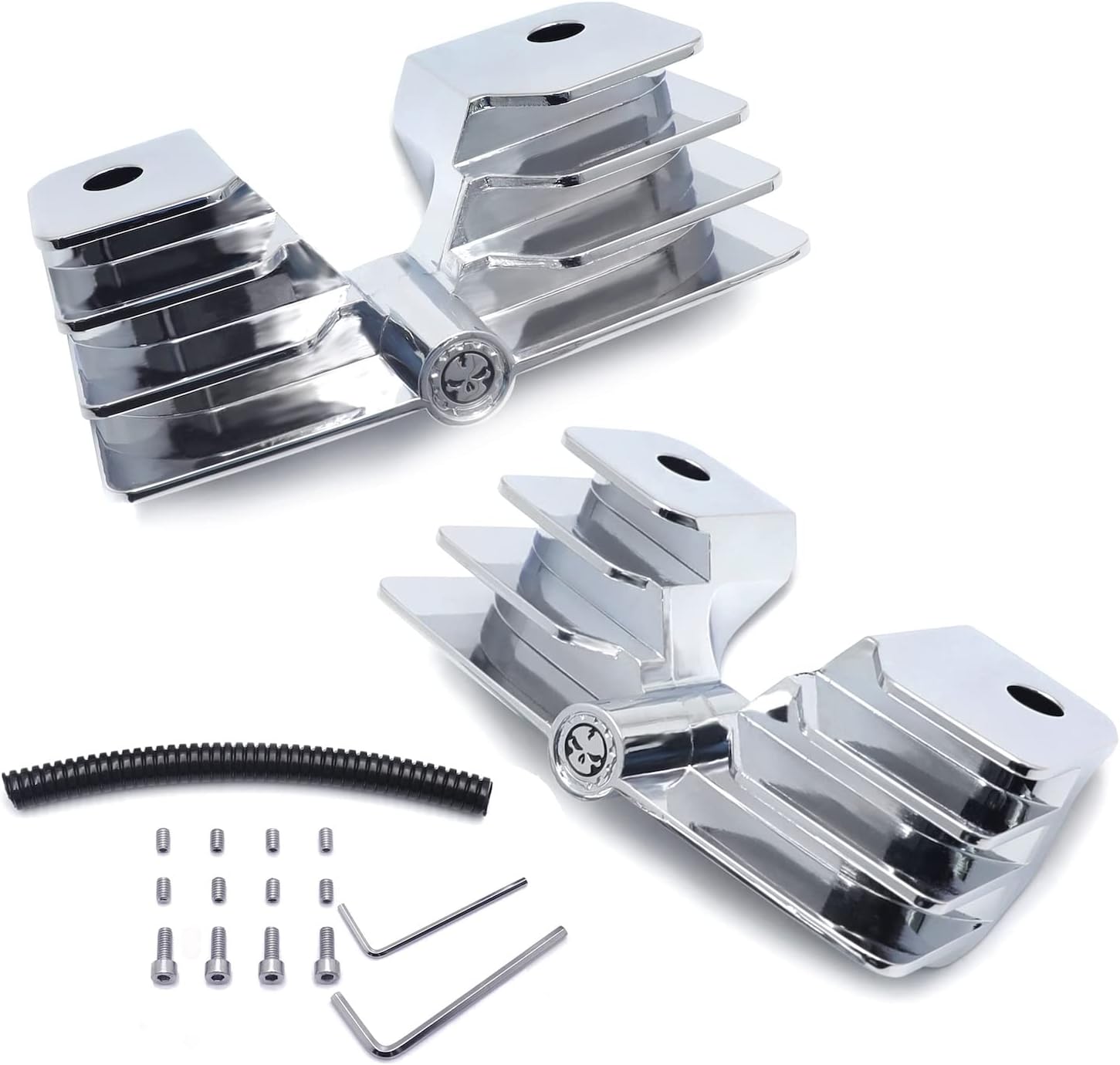 HTTMT- Black Headbolt Bridge Spark Plug Cover Compatible with '99-'17 Twin Cam Touring Softail Dyna [P/N: MT454-004-MBK]