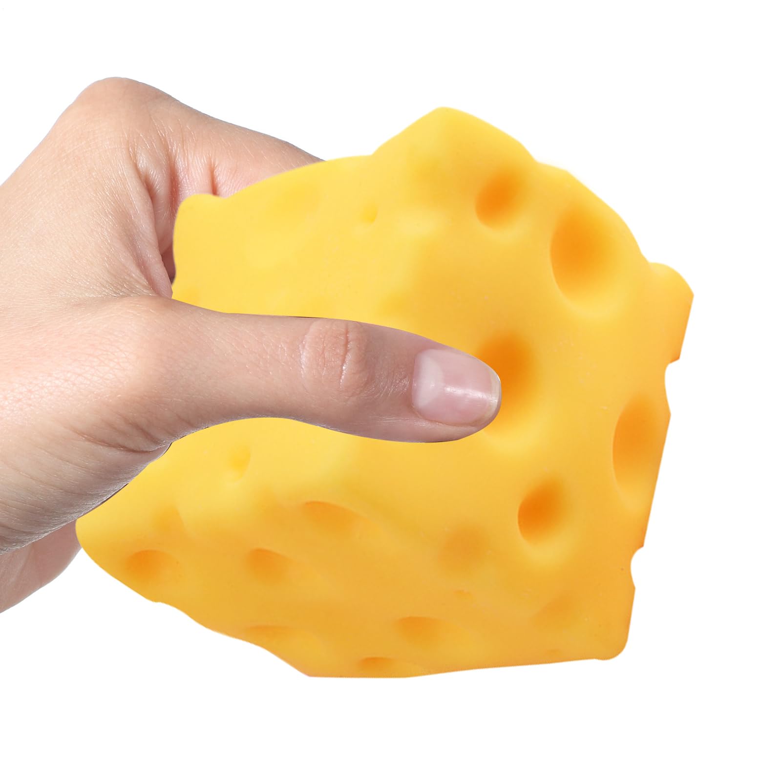 Big Cheese Squishy Square, Lovely Unbreakable Giant Cheese Block Squishy Fidget Toy Stress Ball, Cute Mochi1 Sensory Toy For Men Women Kids — view 9