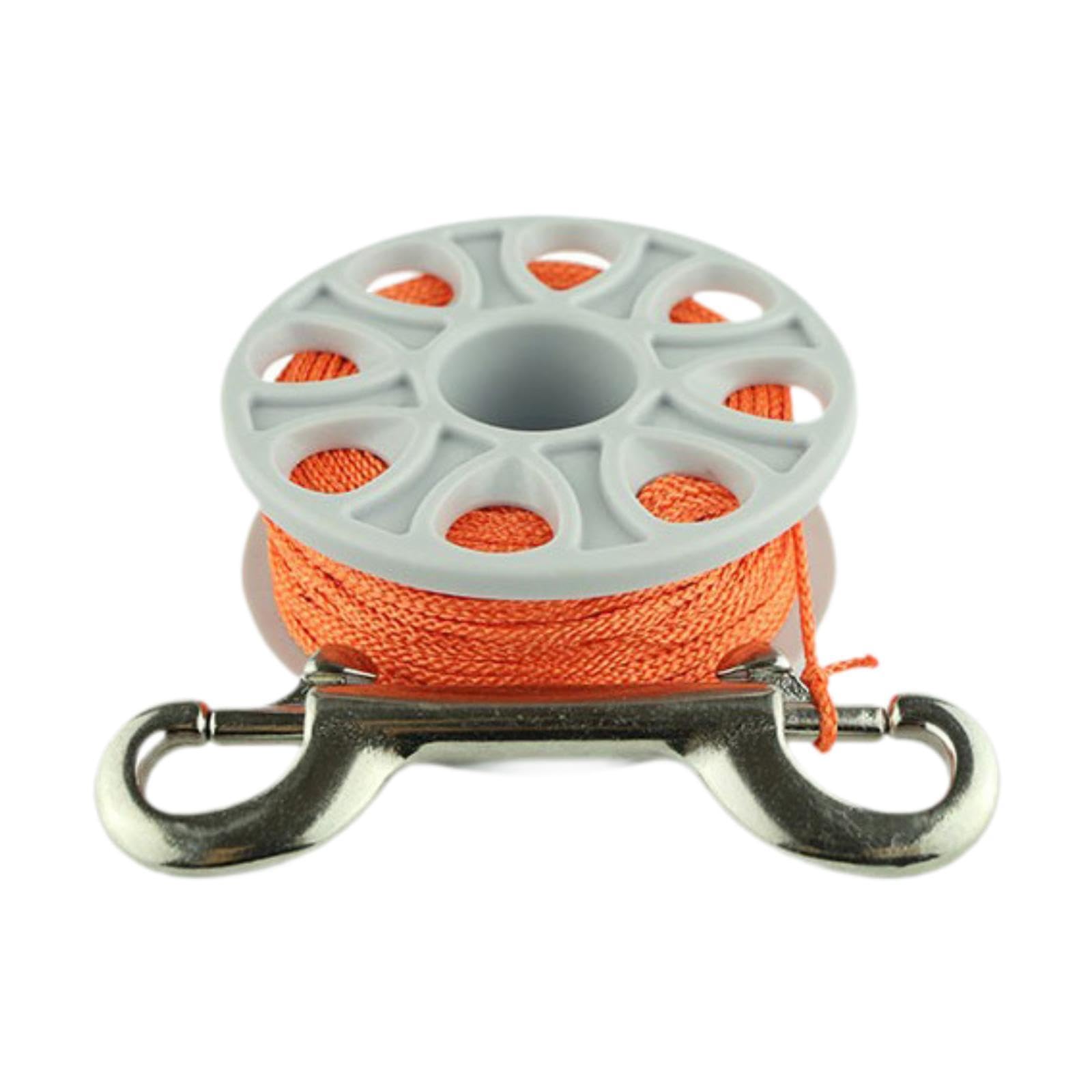 rockible Finger Spool 98ft Portable Lightweight Nylon Line Scuba Spool Finger Reel Scuba Diving Reel for Snorkeling Wreck Exploration,