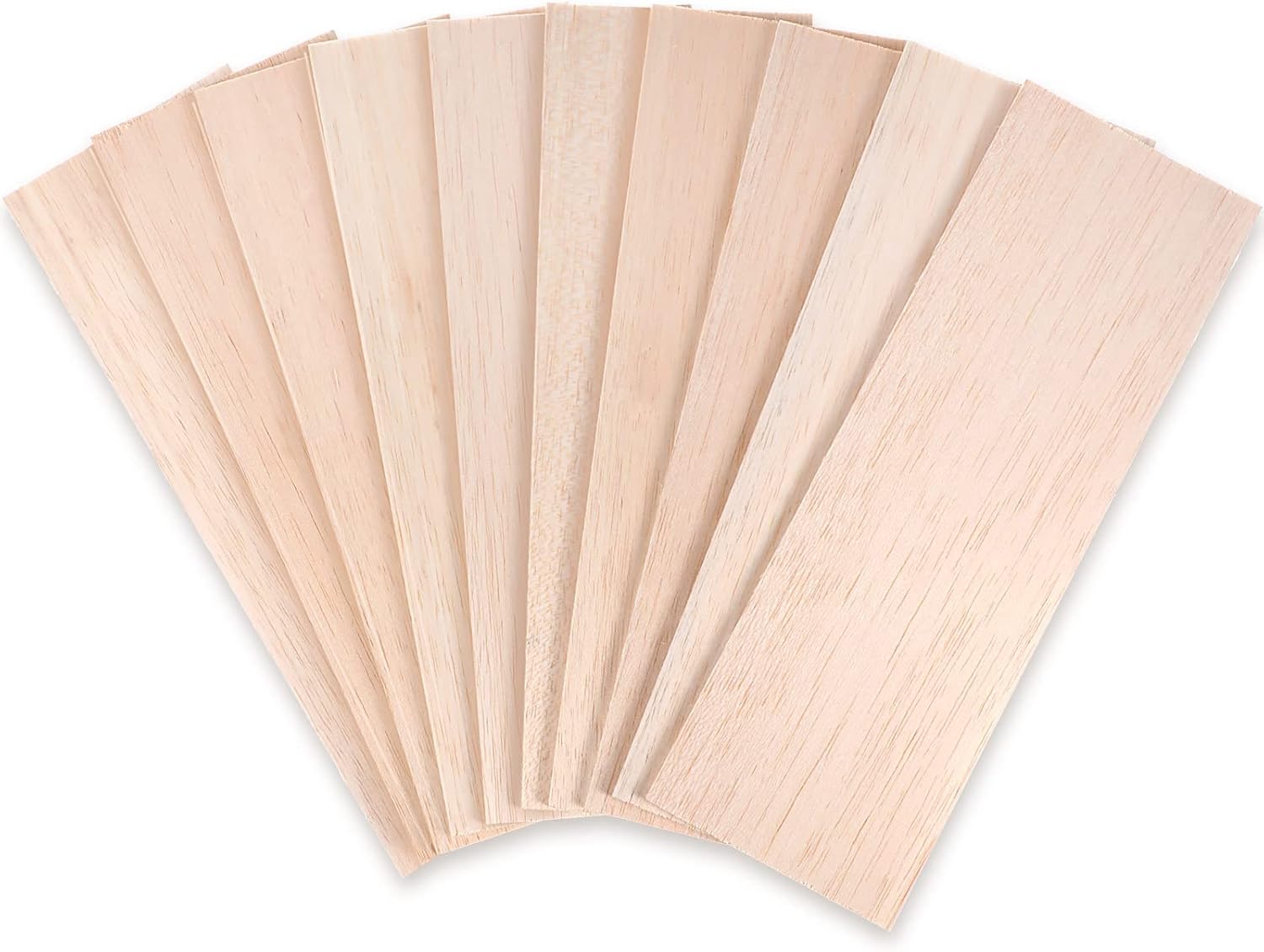 Namalu 20 Pack Balsa Wood Sheets 12 x 4 x 0.12 Inches-3 mm Thick Unfinished Wooden Board Wood Sheets for Crafts House Aircraft Ship Boat Arts Projects DIY Wooden Model Making