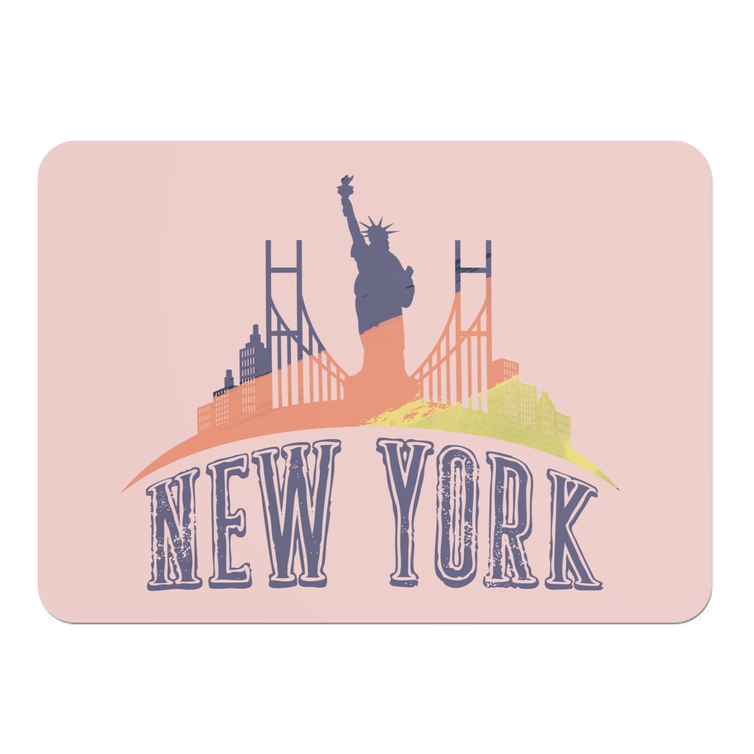 Napperons New York rose en liège pour embellir vos tables de vacances en famille