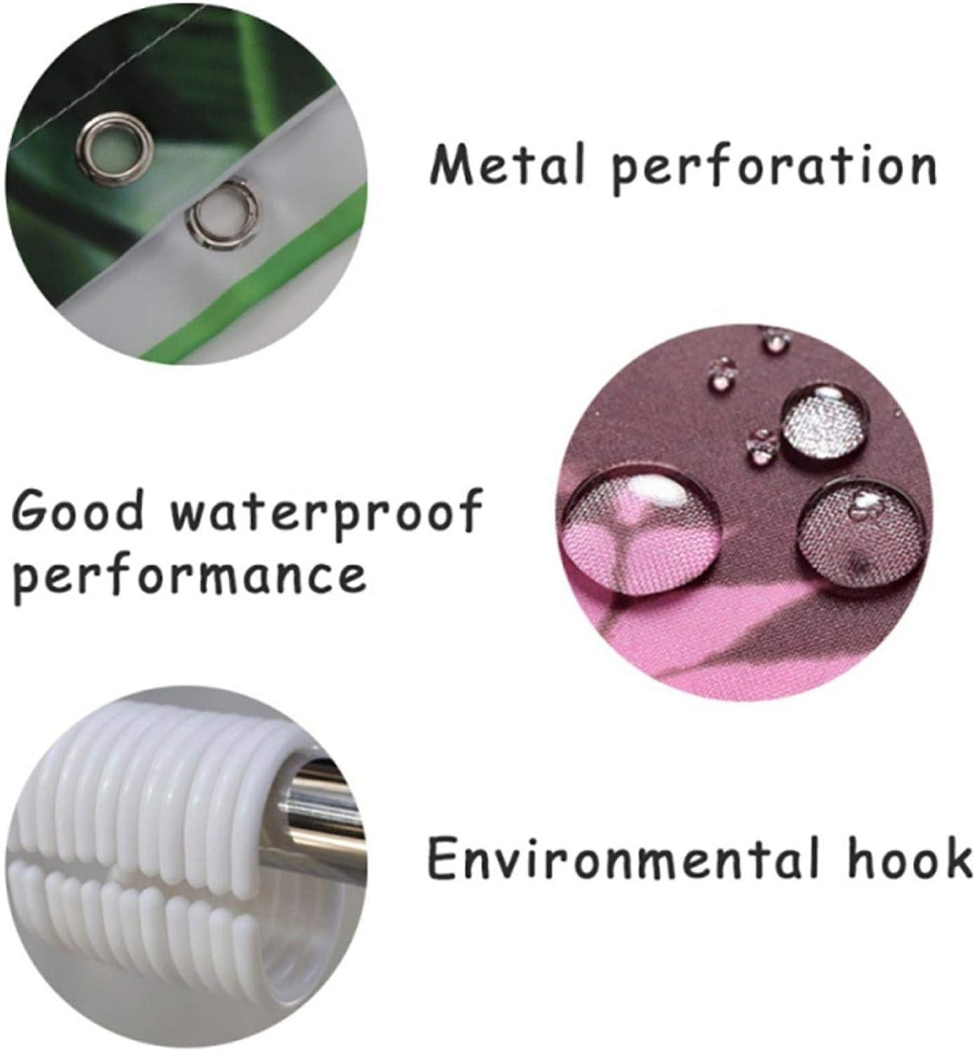 Green Plant Bamboo Scenery Bathroom Curtain Shower Curtains Bath WC Accessories Home Bathroom Bath Shower Curtains Decor 54x80in(WxH)/137x203cm