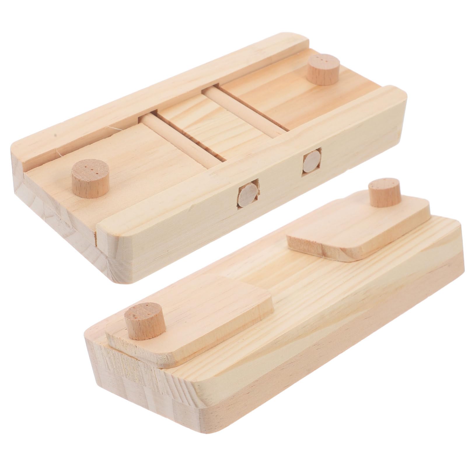 BESPORTBLE 10piezas Caja De Madera para Hámster Juguete De Forrajeo para Pequeñas Comedero y para Hámsters y Conejos Estimula Instintos