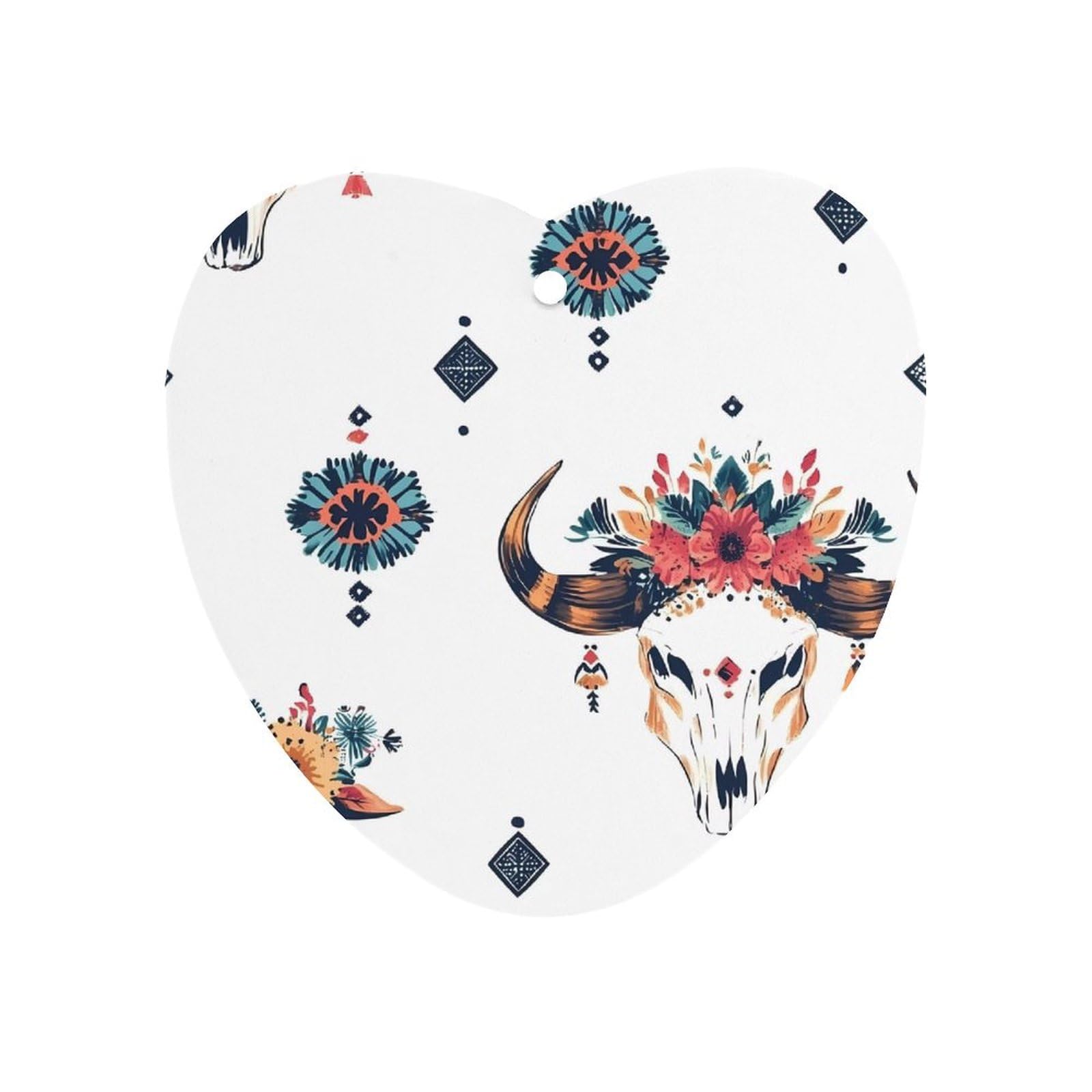 Bulls Skull Car Air Freshener Hanging Aromatherapy Tablets for Car Accessories Love form