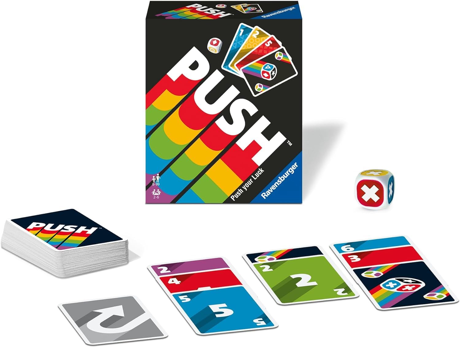 Ravensburger - Push | Giochi di Carte Adulti | Giochi Carte per Bambini 8 Anni | 2-6 Giocatori | Gioco di 60 Minuti | Regalo Bambini 8 Anni O più | Edizione in Italiano