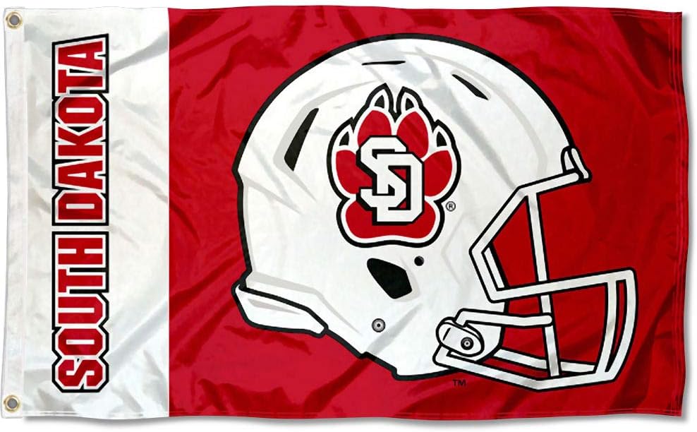 South Dakota Coyotes Football Helmet Flag